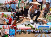 Dukung Swasembada Bawang Putih, Kapolda Sulteng Hadiri Penanaman dan Beri Bantuan Alsintan di Sigi