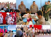 Bakti Kesehatan Polri Diserbu Ribuan Warga Palu, Polda Sulteng Bagikan 1.300 Paket Sembako