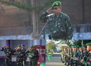 Korem 132/Tdl Gelar Upacara Mingguan, Kasi Log Tekankan Disiplin dan Tanggung Jawab