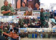 Baksoskes HUT ke-81 TNI, Kodam XIII/Merdeka Hadirkan Layanan Kesehatan Gratis dan Bantuan Sembako bagi Masyarakat