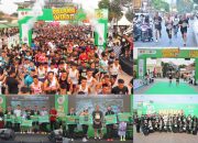 Danrem 132/Tadulako Bersama Pangdam XXIII/Palaka Wira Pimpin Palaka Wira Run 8,1 K, 1.500 Peserta Meriahkan HUT KE-81 TNI