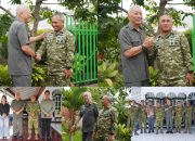 Pangdam XIII/Merdeka Sambangi Sesepuh TNI, Brigjen TNI (Purn) Rudolf Samuel Warouw di Minahasa