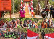 Wujud Kemanunggalan TNI dan Rakyat: Prajurit Yonif 713/Satya Tama Asal Gorontalo Ikut Bangun Jembatan Merah Putih di Ugimba Papua
