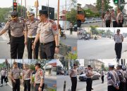 Tindaklanjuti Program Kapolri, Kapolda dan Wakapolda Sulteng Turun ke Jalan Atur Lalin di Kota Palu