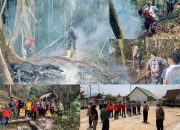 Polres Sigi Bersama Tim Gabungan Lanjutkan Pemadaman Karhutla Puncak Ranindi, Hadapi Medan Terjal